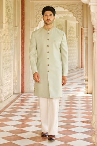 Contrast By Parth Rehmat Button Down Sherwani Set 