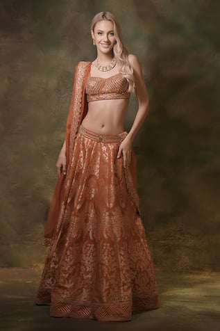 Archana Kochhar Anant Embroidered Blouse Lehenga Set 