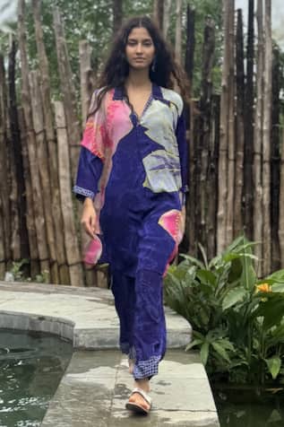 Basil Leaf Floral Print Kurta With Pant 