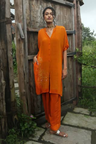 Basil Leaf Printed Kurta & Pant Set 