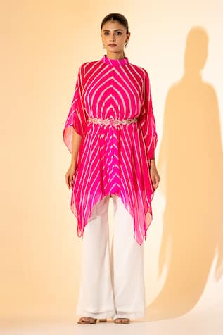 K-Anshika Leheriya Pattern Top & Pant Set 