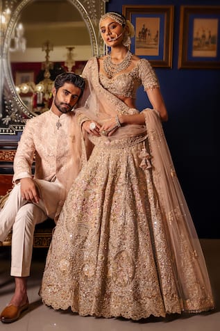 Dolly J Solmere Embroidered Bridal Lehenga Set 