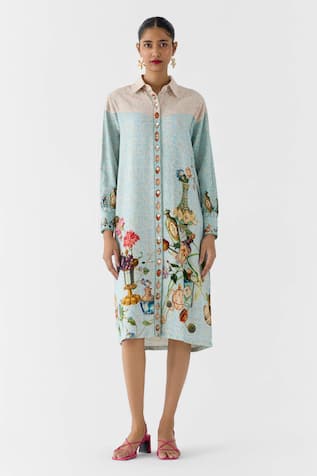 Studio Rigu Faberge Printed Shirt Dress 