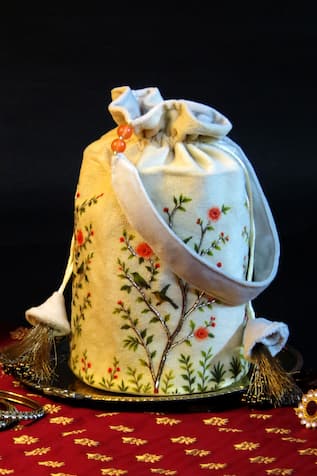 Mid July Home Floral Pattern Potli Bag 