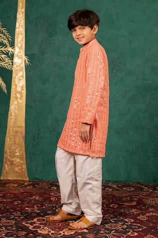 JILMIL DREAMWEAR Mirror Work Kurta Set 
