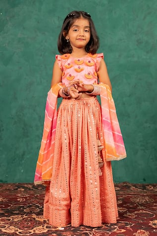 JILMIL DREAMWEAR Mirror Work Lehenga Set 