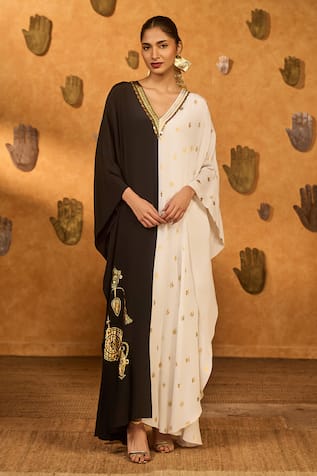 Masaba Black & White Heartbeat Kaftan 