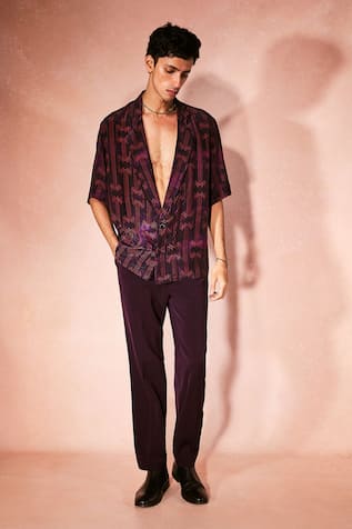 Nirmooha Abstract Pattern Shirt With Pant 