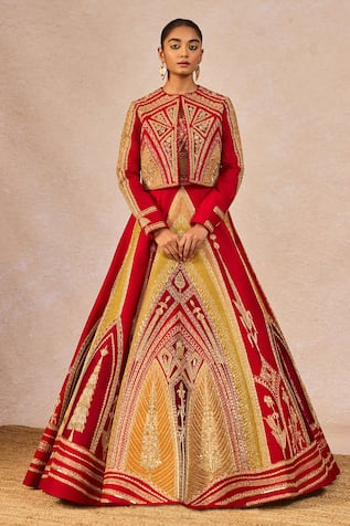 Masaba Garam Masala Embroidered Jacket Lehenga Set 