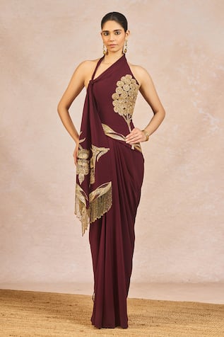 Masaba Kareeb Se Embroidered Draped Corset Skirt Set