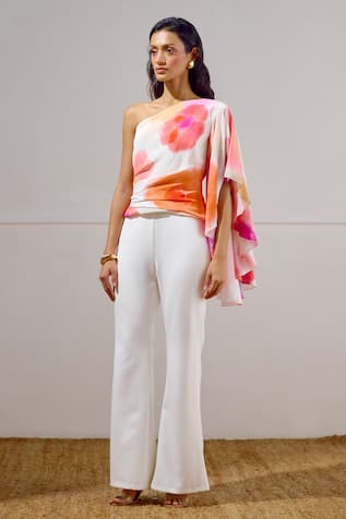 Lavanya Ahuja White Flared Pant 