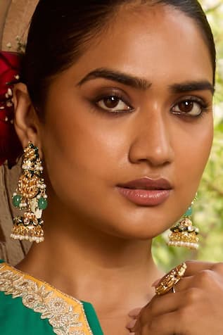 Queens Jewels Amira Kundan Jhumka Earrings 