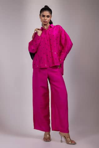 Yoseba Embellished Shirt With Pant 