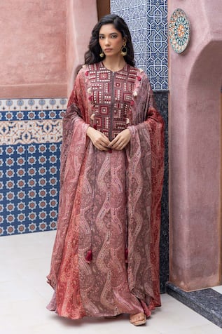 Shruti Sancheti Paisley Print Kaftan 