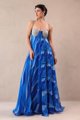 Pallavi Jaipur California Atlantic Maxi Dress 
