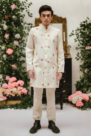 Vaani Beswal Romeo Crochet Flower Work Kurta 