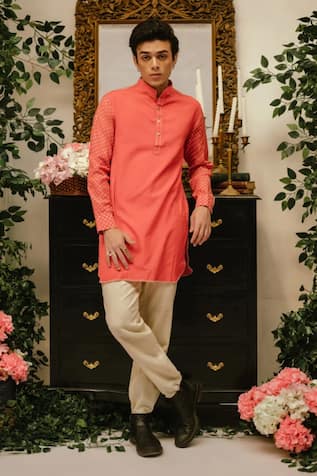 Vaani Beswal Darcy Block Print Sleeve Kurta 