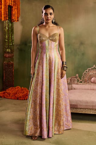 Reeti Arneja Riwaayat Banarasi Silk Kalidar Anarkali 