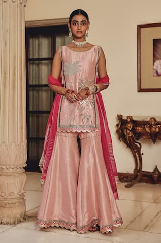 Ajiesh Oberoi Gulzaar Bali Kurta Sharara Set 