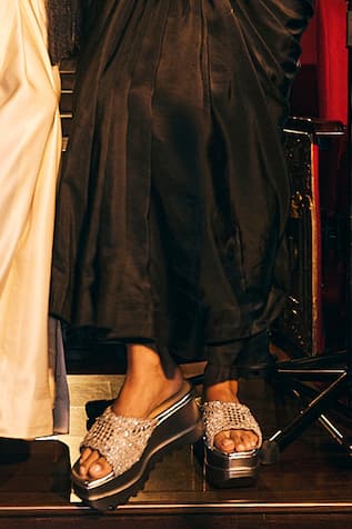 Chandni Embroidered Wedges 