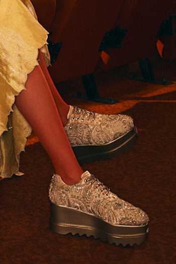 Anaar Khazana Wedge Embroidered Sneakers 