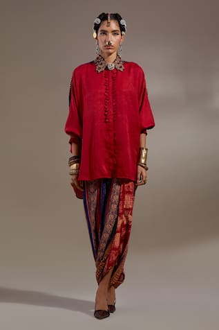 Aseem Kapoor Mandala Pattern Shirt & Trouser Set 