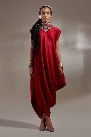 Aseem Kapoor Rasa Drop Shoulder Dress 