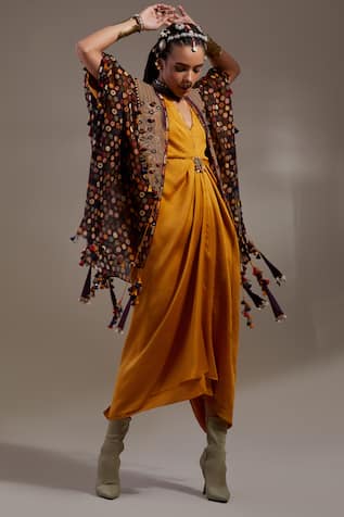 Aseem Kapoor Veni Pattern Jacket & Dress Set 