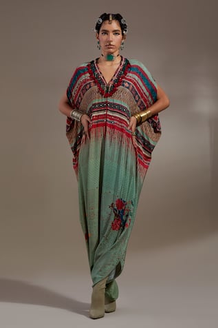 Aseem Kapoor Vayu Tribal Pattern Jumpsuit 