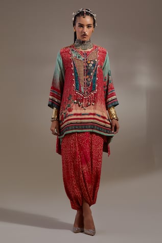 Aseem Kapoor Mitra Tribal Pattern Kurta & Trouser Set 