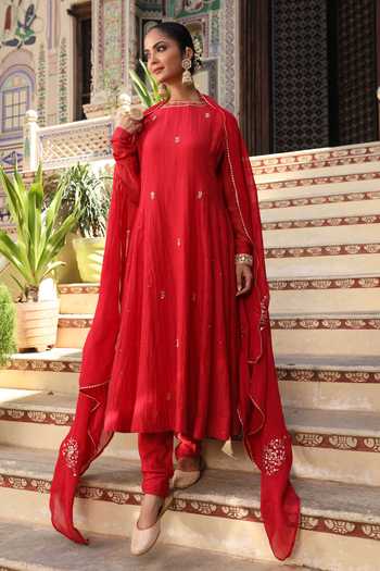 Amoree by Shikha Chaudhry Gulbahar Embroidered Anarkali Set 