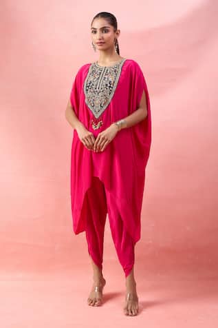 Alaya Advani Embroidered Cape Kurta & Tulip Pant Set 