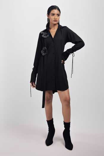 Siddhant Agrawal Ashvein Applique Shirt Dress 