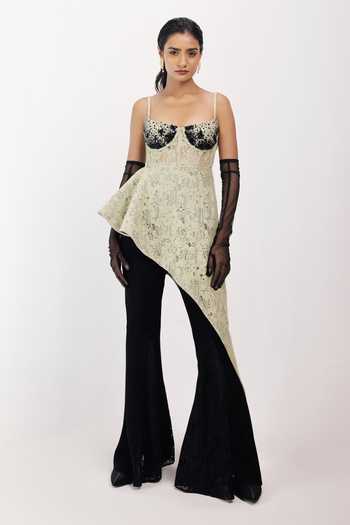 Siddhant Agrawal Tropical Eclipse Corset Top 