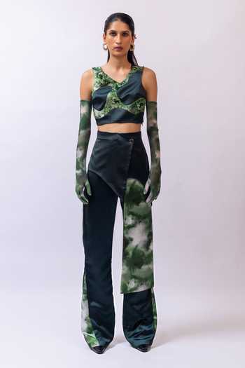 Siddhant Agrawal Moss Mosaic Trouser 