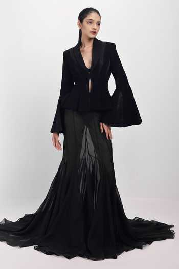 Siddhant Agrawal Shadow Bloom Skirt 