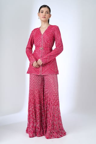 Ritika Mirchandani Harriet Embroidered Kurta & Sharara Set 
