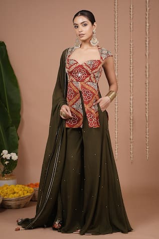 Ahi Clothing Bandhani Print Kurta Set 