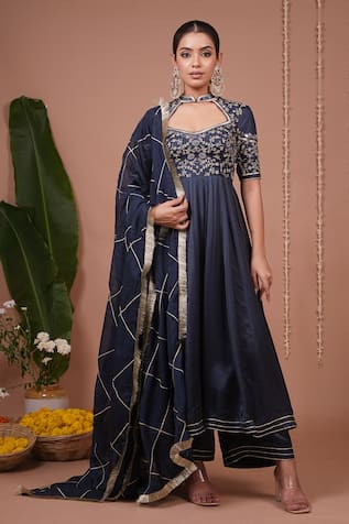 Ahi Clothing Bandhani Print Anarkali Set 