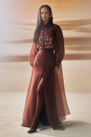 Pankaj & Nidhi Araquis Cinnamon Haze Yoke 