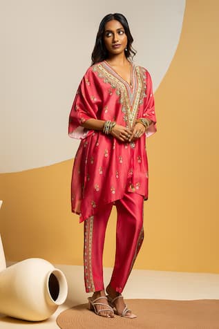 Soup By Sougat Paul Taarani Zari & Sequins Embellished Kurta Set 