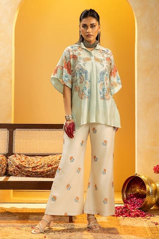 Soup By Sougat Paul Rangtara Embellished Shirt With Pant 