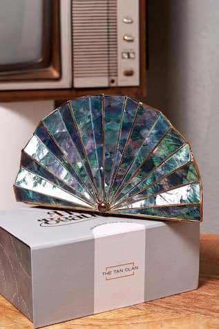 The Tan Clan Opal Brass Clutch 