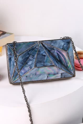 The Tan Clan Mindy 3D Brass Clutch 