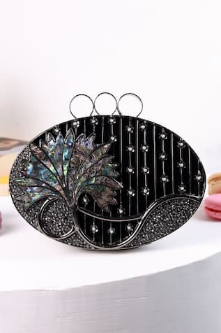 The Tan Clan Nina Brass Clutch 