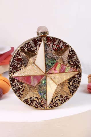 The Tan Clan Jane Brass Clutch 