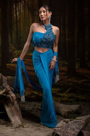 Harshita Jain Embroidered Bustier Skirt Set 