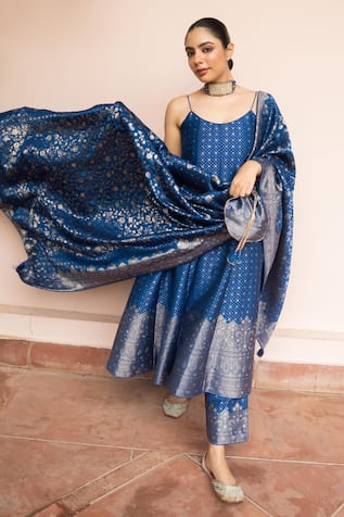 Safaa Saaz E Sitam Anarkali Set 