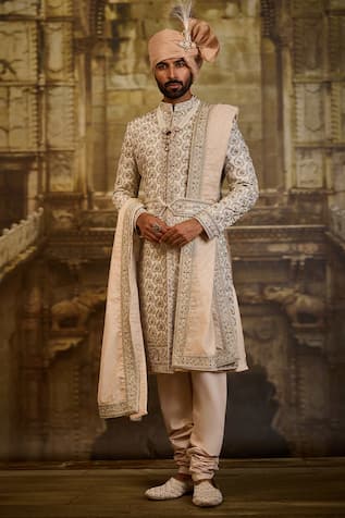 Nitika Gujral Embroidered Sherwani Set 