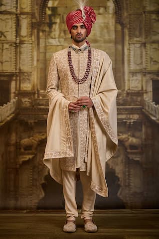 Nitika Gujral Embroidered Sherwani Set 